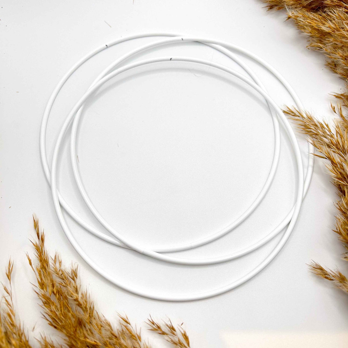 Metallring - Weiß - 15 und 20cm