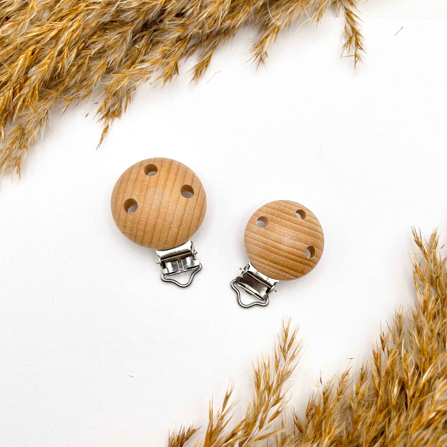 Holzclip - Rund - 30 und 35mm - mit 3 Ventilationslöcher