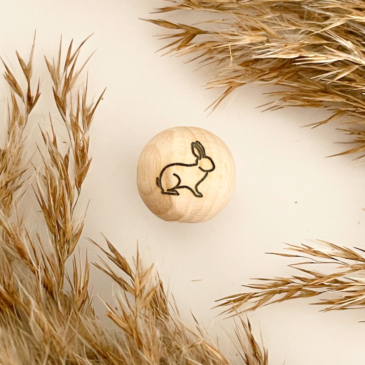 Motif wooden bead "Rabbit"