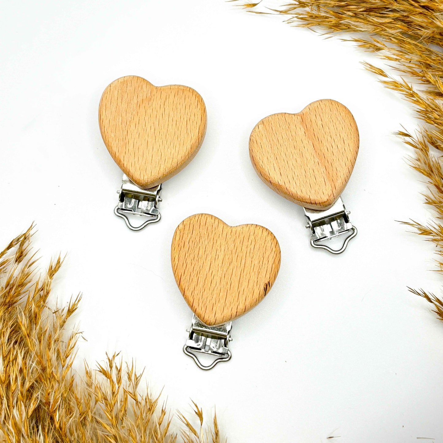 Holzclip - Herz - 36mm x 36mm