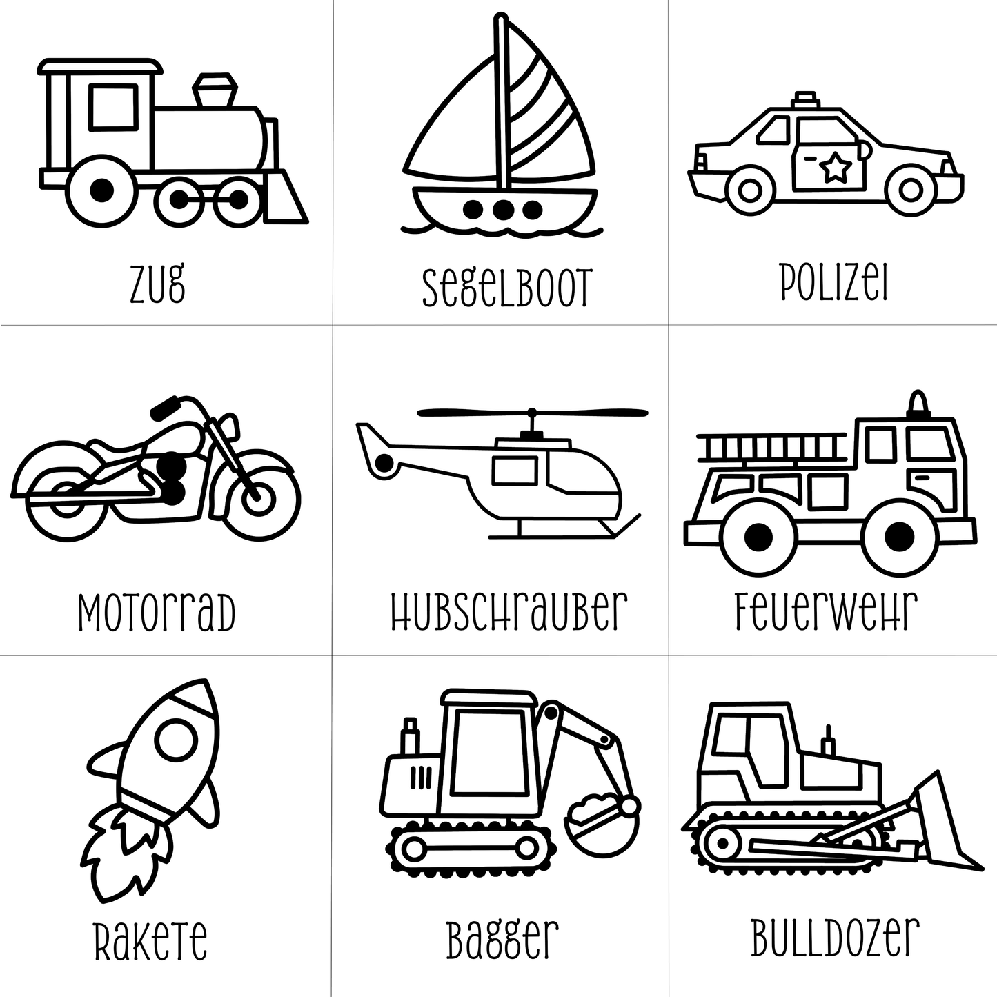 Personalisiertes Holzbrettchen - Buchenholz - Fahrzeuge - 24cm x 15cm - BahaeDesigns