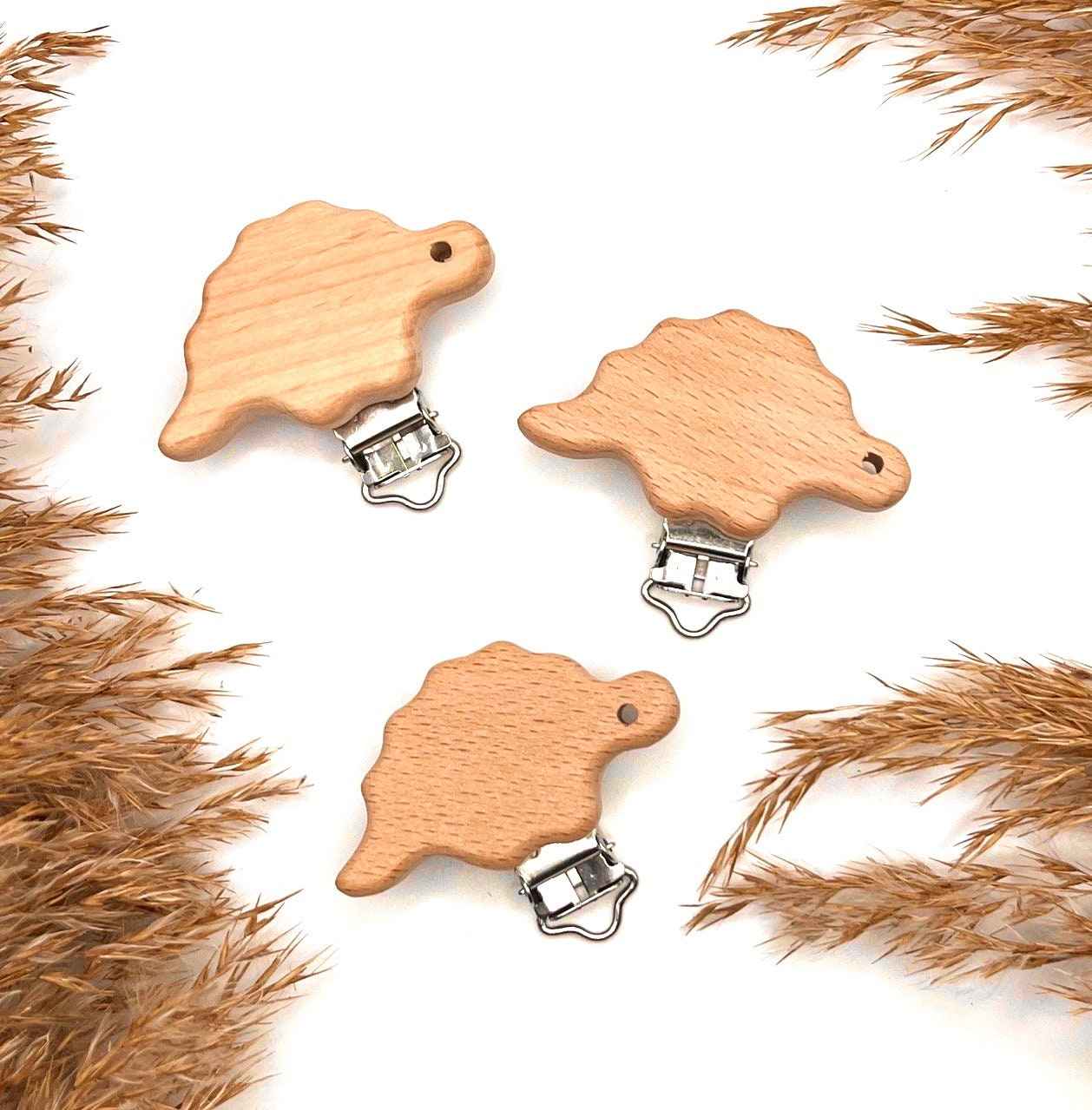 Holzclip - Dino - 30mm x 55mm