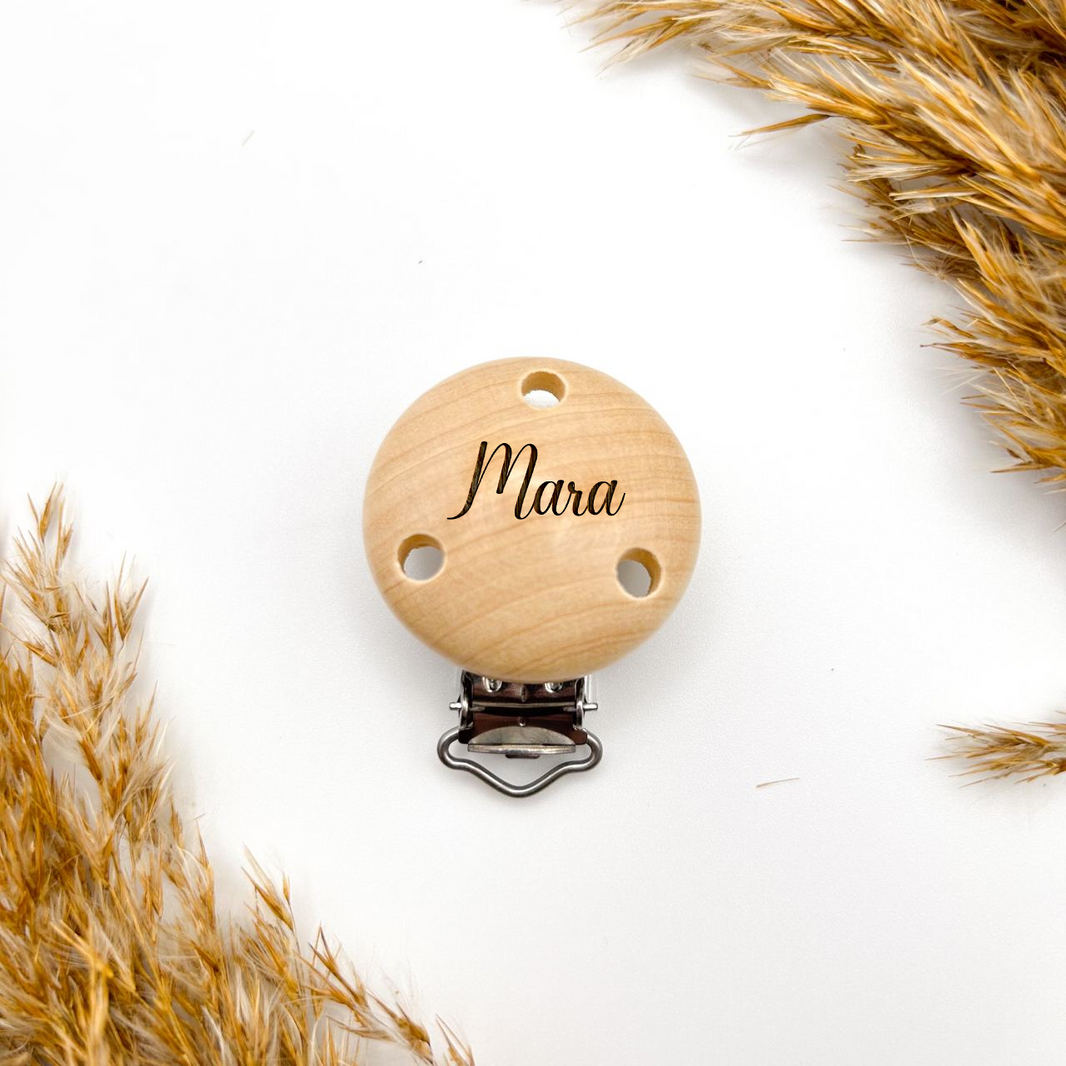 Runder Holzclip 35mm "Personalisiert"