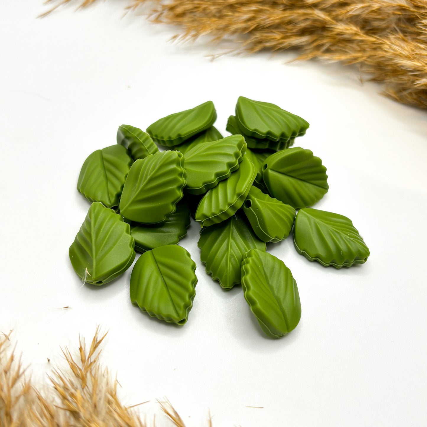 Silikonperle "Blatt"
