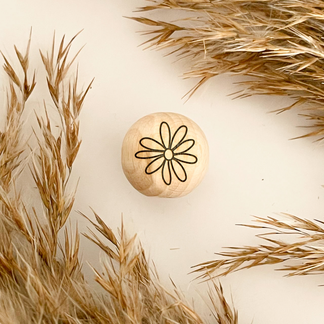 Motivholzperle "Daisy"
