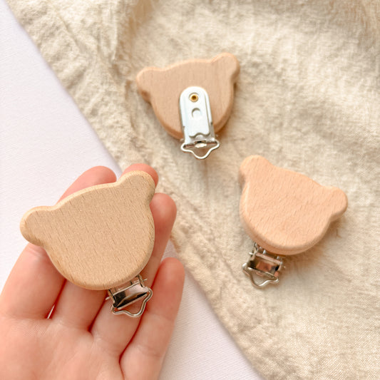 Holzclip - Bärchen - 36mm x 49mm