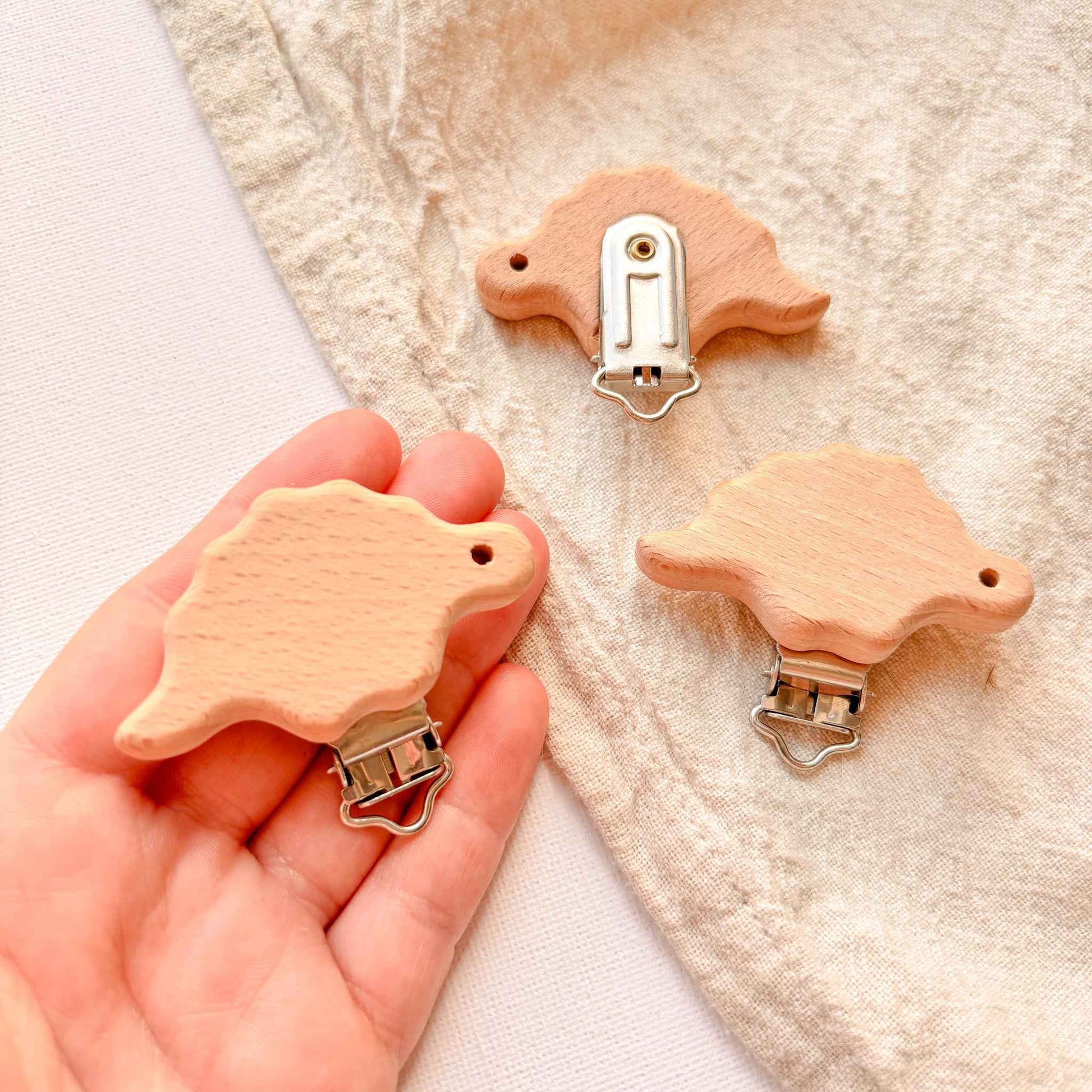 Holzclip - Dino - 30mm x 55mm