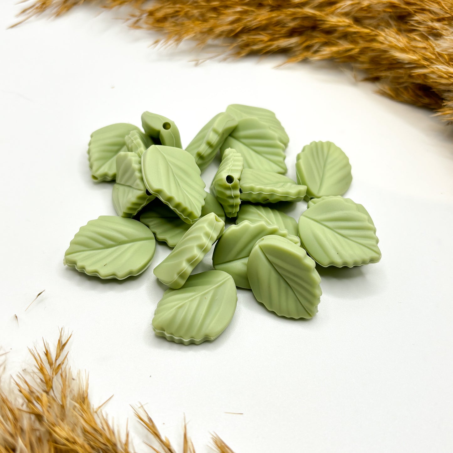 Silikonperle "Blatt"