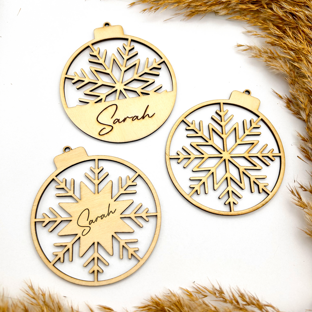 Personalisiertes Holzornament Var. 2
